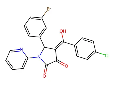 C22H14BrClN2O3 structure