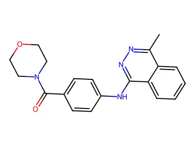 [4-[(4-Methylphthalazin-1-yl)amino]phenyl]-morpholin-4-ylmethanone structure