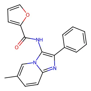 N-(6-methyl-2-phenylimidazo[1,2-a]pyridin-3-yl)furan-2-carboxamide structure