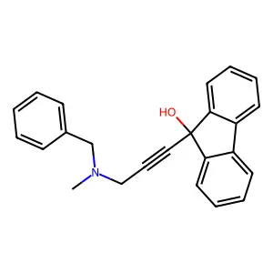 9-[3-[Benzyl(methyl)amino]prop-1-ynyl]fluoren-9-ol structure