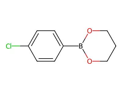 2-(4-Chlorophenyl)-1,3,2-dioxaborinane structure