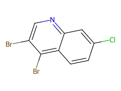 3,4-Dibromo-7-chloroquinoline structure