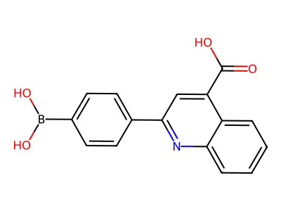 2-(4-boronophenyl)quinoline-4-carboxylic Acid structure