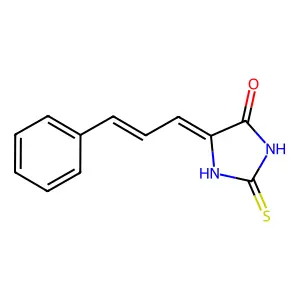5-(3-Phenylprop-2-en-1-ylidene)-2-sulfanylideneimidazolidin-4-one structure