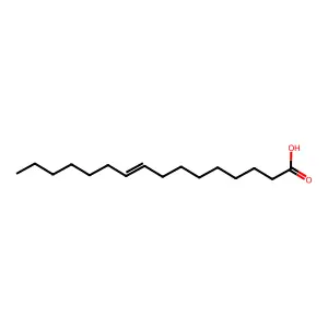 9-十六碳烯酸 structure