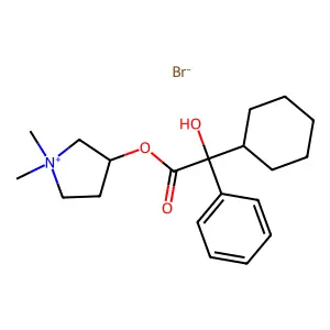 Hexopyrronium Bromide structure