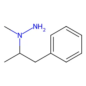 1-Methyl-1-(1-methyl-2-phenylethyl)hydrazine structure