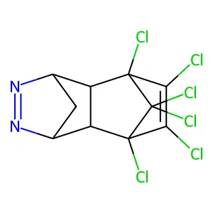 5,6,7,8,9,9-Hexachloro-1,4,4a,5,8,8a-hexahydro-1,4:5,8-dimethanophthalazine structure