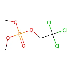 Phosphoric acid, dimethyl 2,2,2-trichloroethyl ester structure