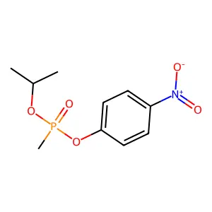 1-Methylethyl 4-nitrophenyl P-methylphosphonate structure