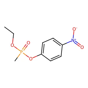 Ethyl 4-nitrophenyl methylphosphonate structure
