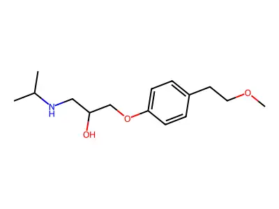 美托洛尔酒石酸 structure