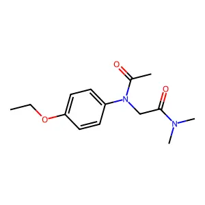 Acetamide, 2-(acetyl-(4-ethoxyphenyl)amino)-N,N-dimethyl- structure