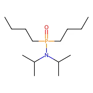 Phosphinic amide, P,P-dibutyl-N,N-diisopropyl- structure