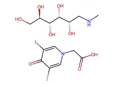 Iodopyracet meglumine structure
