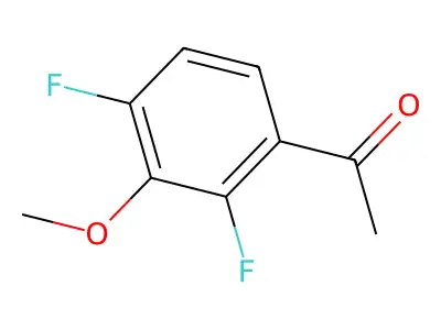 2',4'-Difluoro-3'-methoxyacetophenone structure