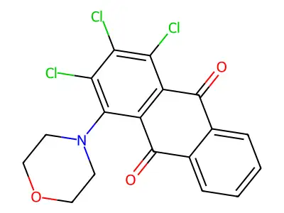 1,2,3-Trichloro-4-morpholin-4-ylanthracene-9,10-dione structure