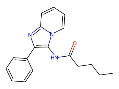 N-{2-Phenylimidazo[1,2-A]pyridin-3-YL}pentanamide structure