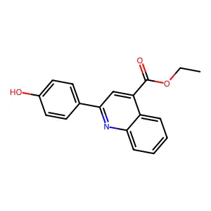 Ethyl 2-(4-hydroxyphenyl)quinoline-4-carboxylate structure