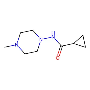 N-(4-甲基哌嗪-1-基)环丙烷甲酰胺 structure
