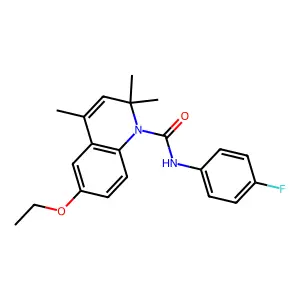 6-ethoxy-N-(4-fluorophenyl)-2,2,4-trimethylquinoline-1(2H)-carboxamide structure