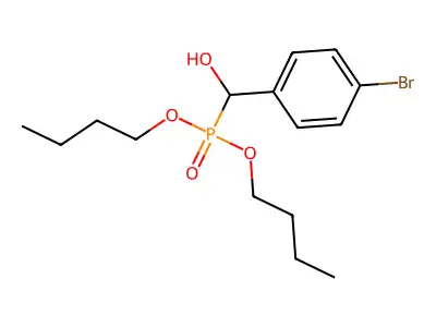 (4-Bromophenyl)-dibutoxyphosphorylmethanol structure