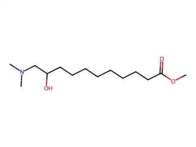 Methyl 11-(dimethylamino)-10-hydroxyundecanoate structure