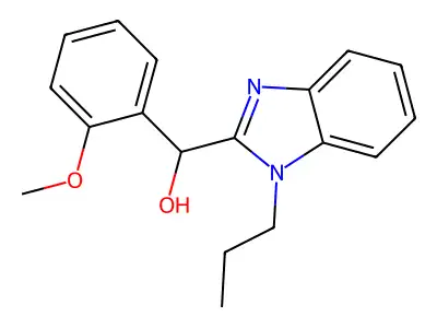 (2-Methoxyphenyl)-(1-propylbenzimidazol-2-yl)methanol structure