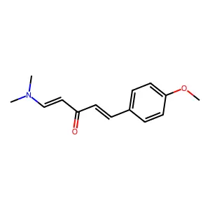 1-(Dimethylamino)-5-(4-methoxyphenyl)penta-1,4-dien-3-one structure