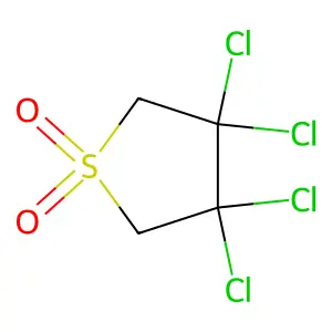 3,3,4,4-Tetrachlorotetrahydrothiophene 1,1-dioxide structure