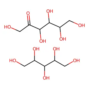 D-Fructose, mixt. with xylitol structure