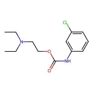 2-(二乙氨基)乙基N-(3-氯苯基)氨基甲酸酯 structure