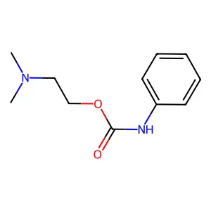 2-Dimethylaminoethyl N-phenylcarbamate structure