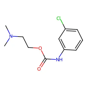 2-(Dimethylamino)ethyl(3-chlorophenyl)carbamate structure