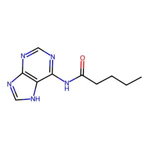 N-(7H-Purin-6-yl)pentanamide structure