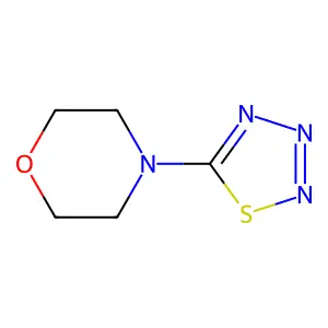 5-Morpholino-1,2,3,4-thiatriazole structure