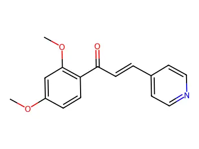 1-(2,4-Dimethoxyphenyl)-3-pyridin-4-ylprop-2-en-1-one structure