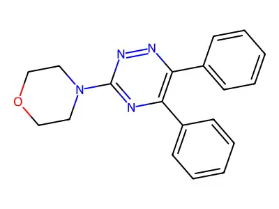 4-(5,6-Diphenyl-1,2,4-triazin-3-yl)morpholine structure