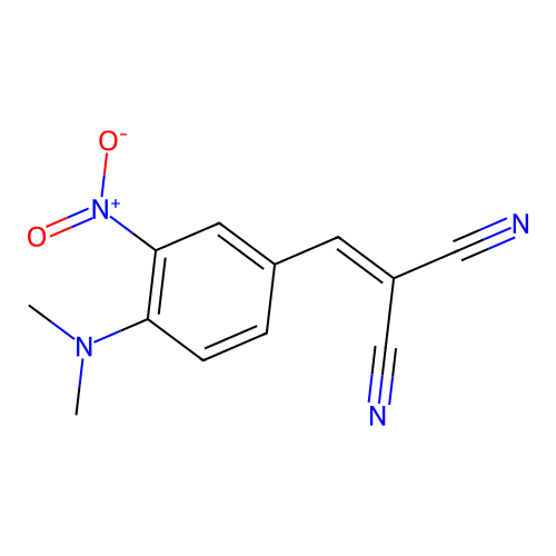 2-[[4-(Dimethylamino)-3-nitrophenyl]methylidene]propanedinitrile structure