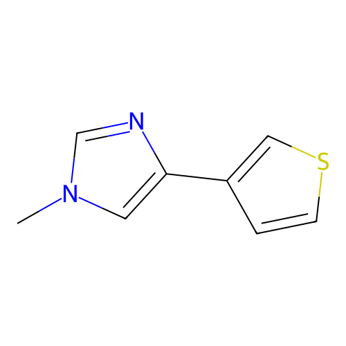 1-methyl-4-(thiophen-3-yl)-1H-imidazole structure