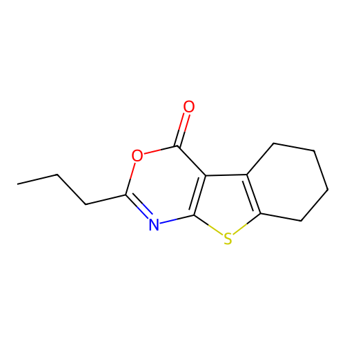 2-propyl-5,6,7,8-tetrahydro-4H-[1]benzothieno[2,3-d][1,3]oxazin-4-one structure