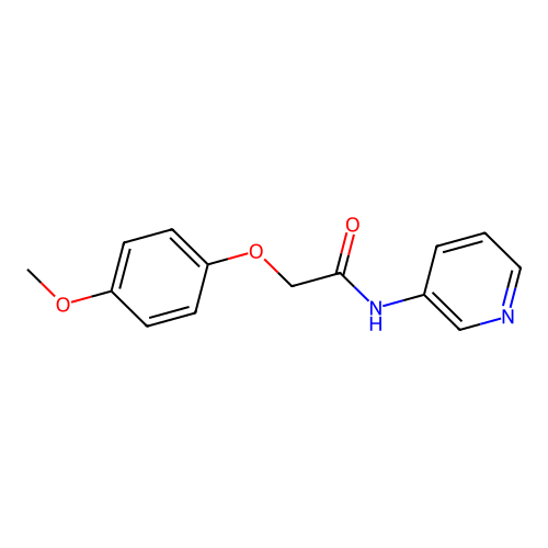 2-(4-methoxyphenoxy)-N-(pyridin-3-yl)acetamide structure
