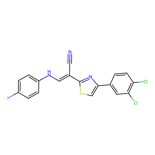 C18H10Cl2IN3S structure