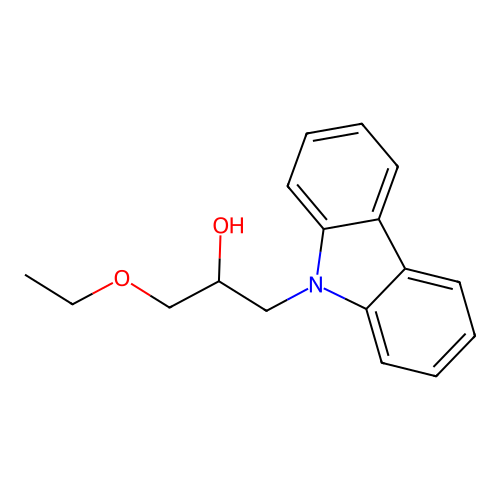 1-(9H-carbazol-9-yl)-3-ethoxypropan-2-ol structure