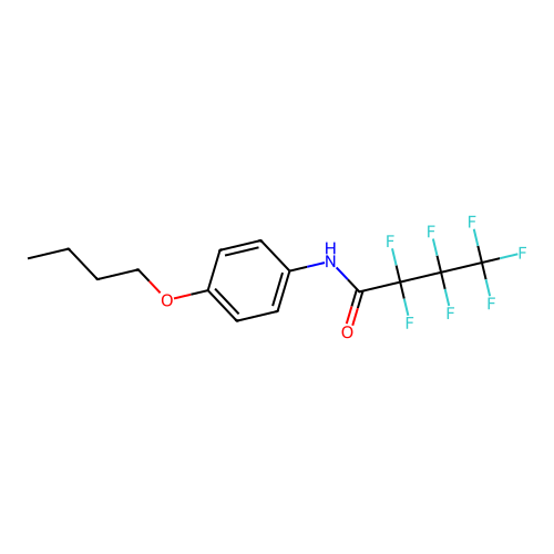 N-(4-butoxyphenyl)-2,2,3,3,4,4,4-heptafluorobutanamide structure