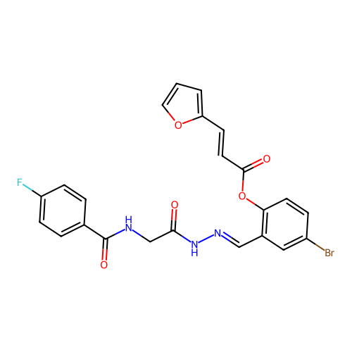 C23H17BrFN3O5 structure