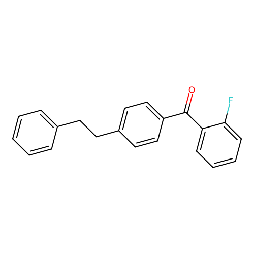 4-(2-Fluorobenzoyl)bibenzyl structure