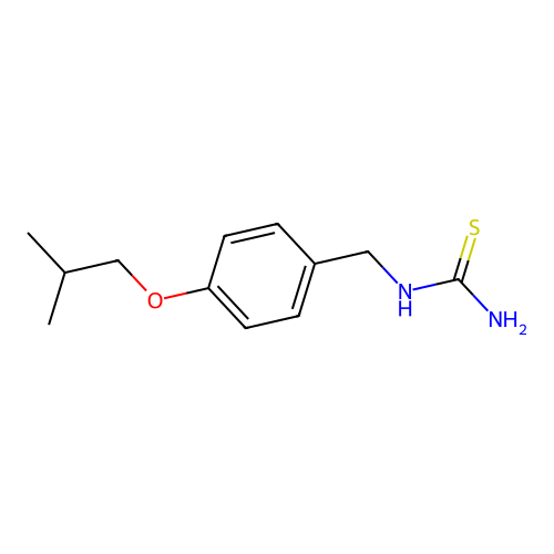 1-[4-(2-Methylpropoxy)benzyl]thiourea structure