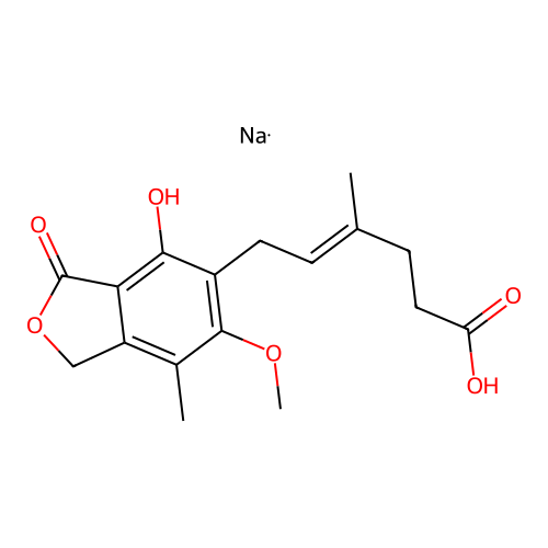 MYCOPHENOLATE SODIUM structure