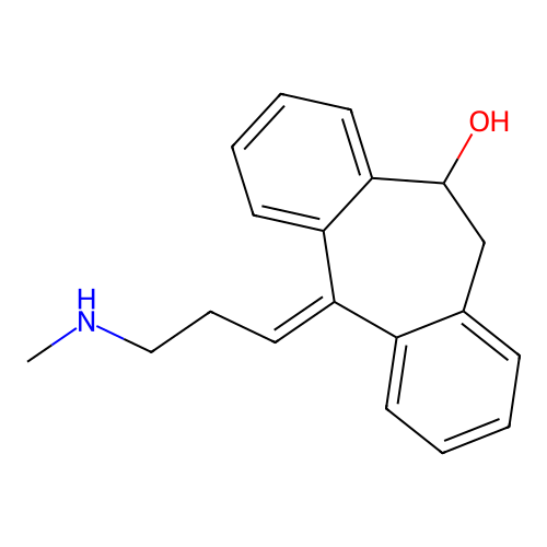 10-Hydroxynortriptyline, (Z)- structure